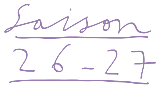 saison 26 27
