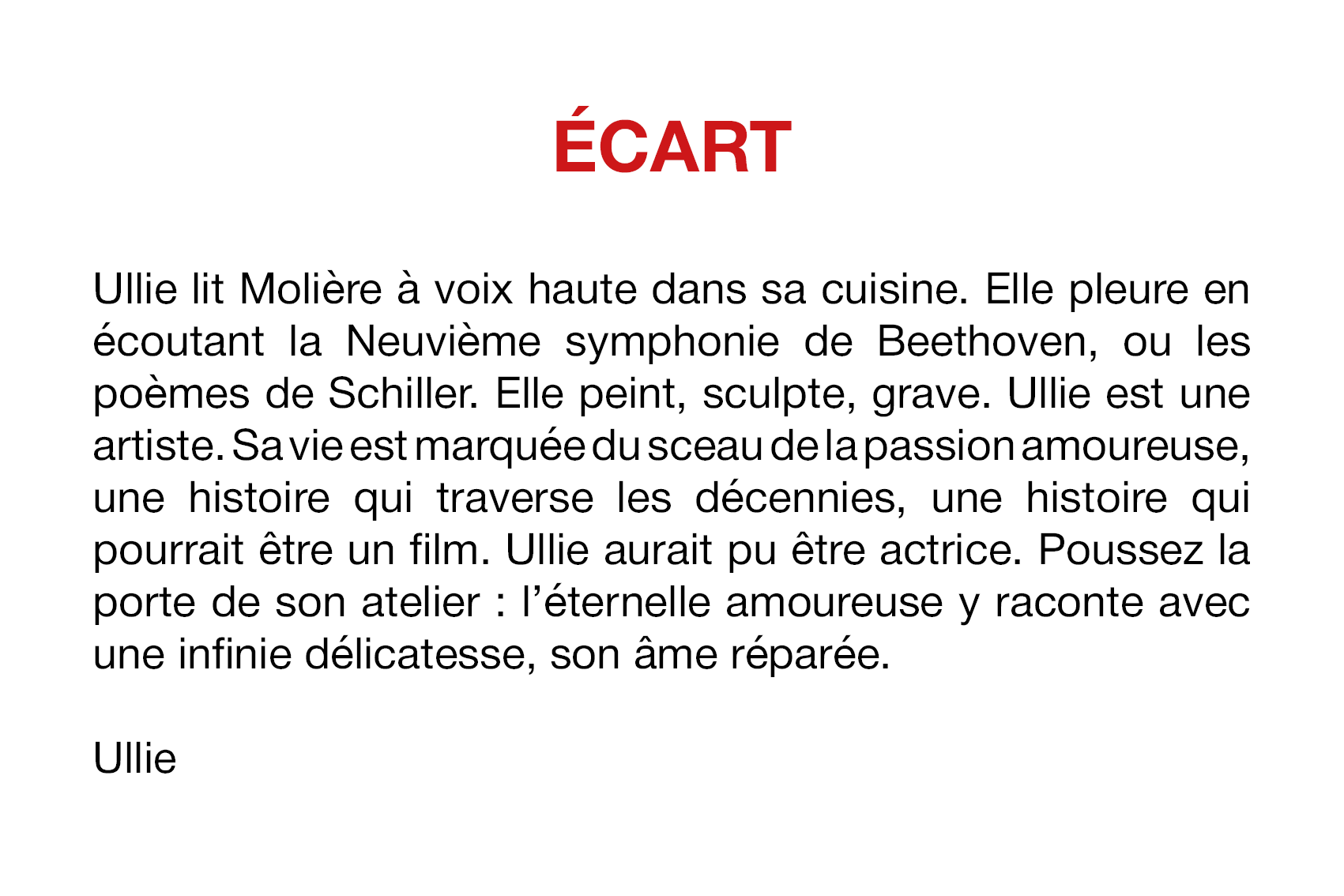 Récits de Ullie et Simon - Nanterre-Amandiers